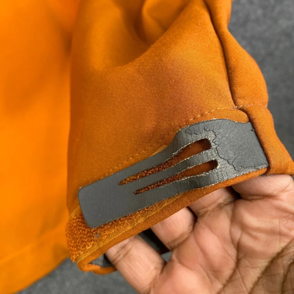 The North Face Mens Apex Bionic Softshell Jacket Orange Two Tone Full Zip Medium
